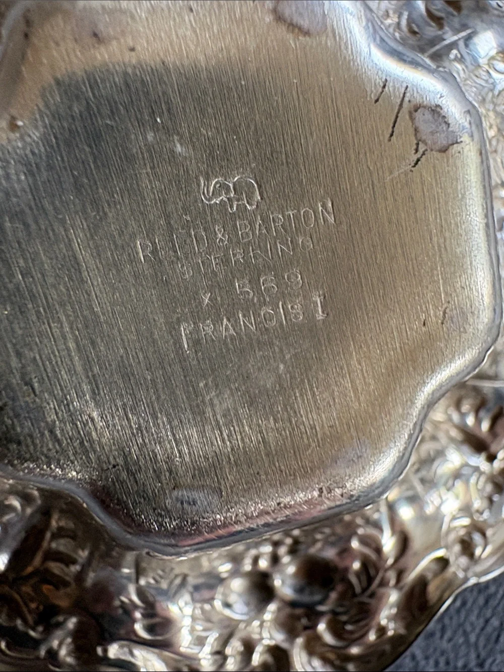 Reed & Barton Sterling Silver Ornate Nut Dish 51 grams
